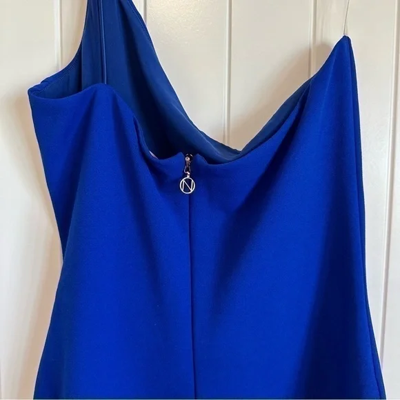 NWT NOOKIE designer cocktail party dress - penelope midi royal blue, L - Picture 5 of 7